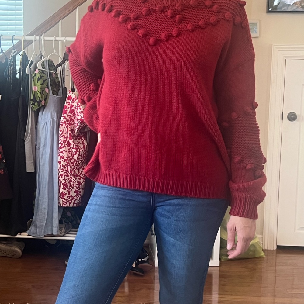 Women's Red Sweater